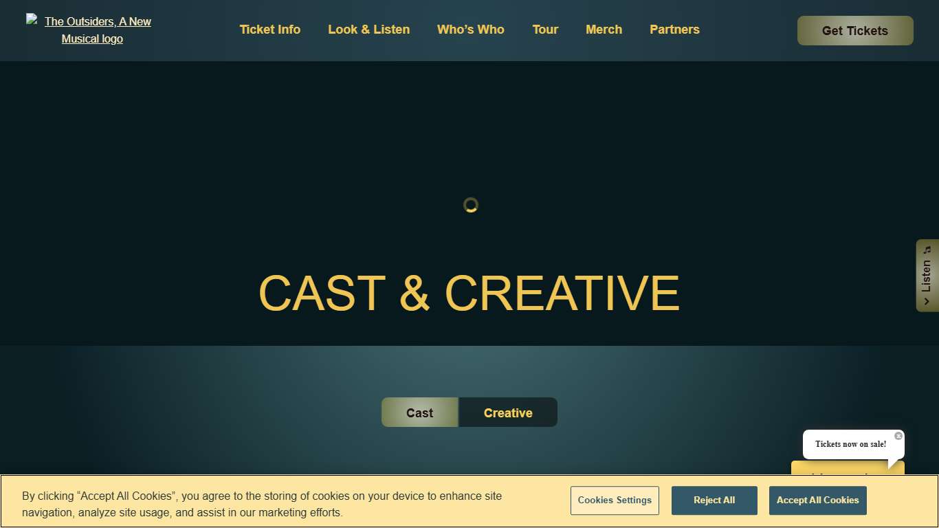 Cast & Creative The Outsiders Musical